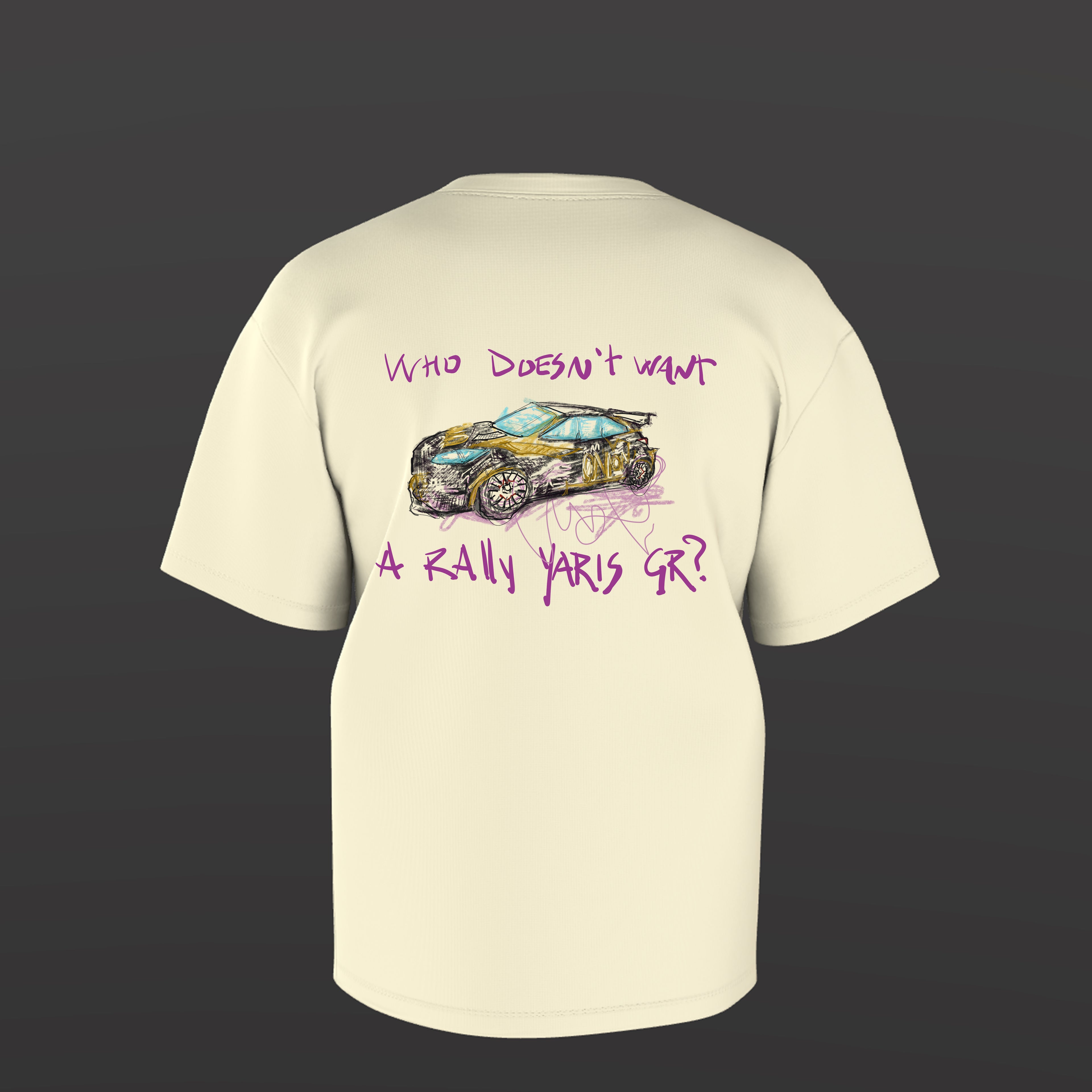 T-shirt "Who doesn't want a rally Yaris GR"